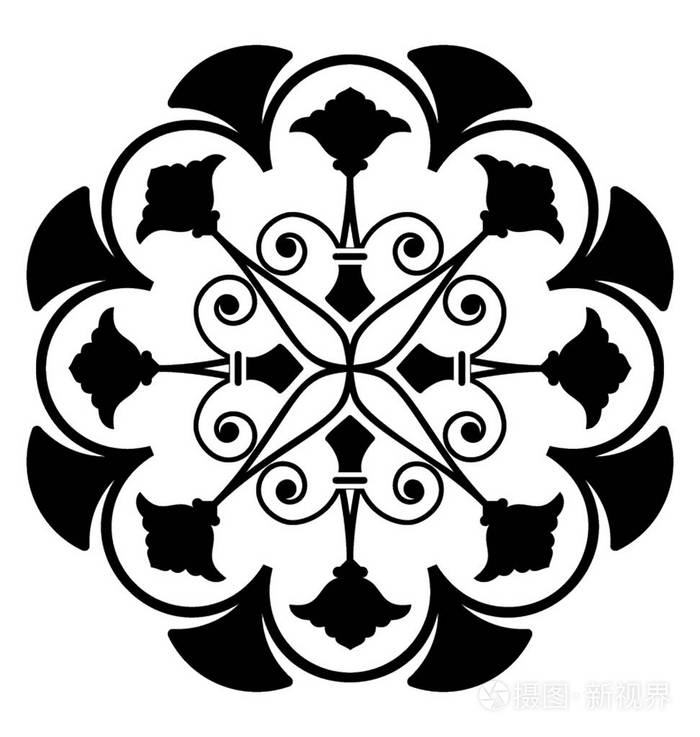 刺绣设计元素图标