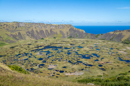 智利拉诺考火山火山口