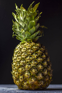 黄菠萝罐头圆环,素食食品有机原料黄菠萝特写熟黄菠萝