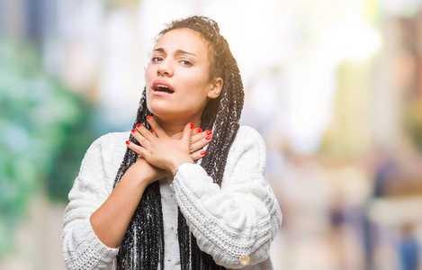 健康问题. 窒息和自杀的概念.照片