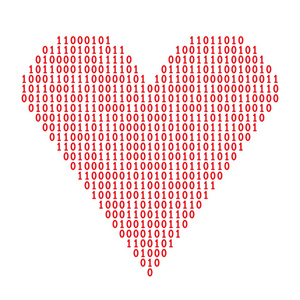 爱情密码. 矢量图.照片