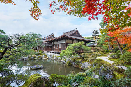 京都金阁寺千森开玉寺花园