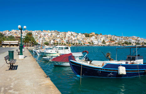 希蒂亚的希腊渔船。