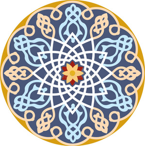 阿拉伯花纹无缝图案照片