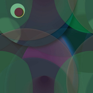 多色几何圆抽象背景无缝图案。
