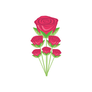 玫瑰花隔绝的图标