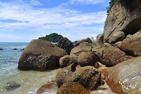 在Pangkor岛海滩观景