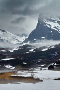 挪威的山景
