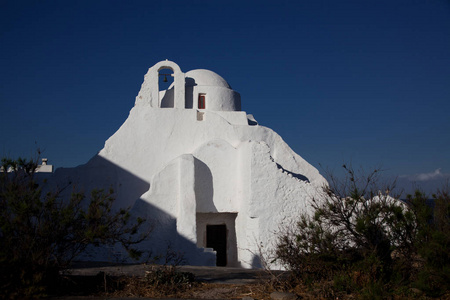 14世纪希腊迈科诺斯岛上的帕罗提尼教堂