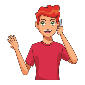 年轻男人卡通图片