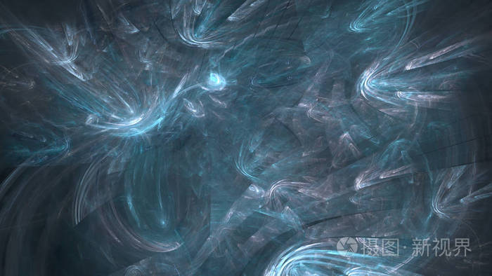 抽象的分形形状. 三维渲染插图背景或壁纸.