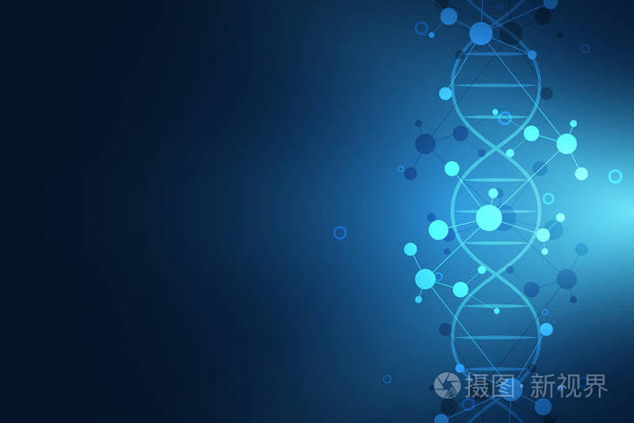 基因工程或实验室研究.用于医学或科技设计的背景纹理