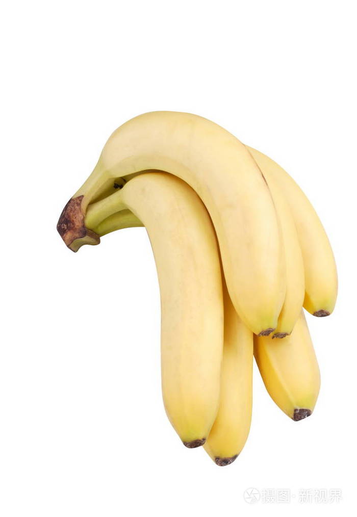 许多黄色香蕉被隔离