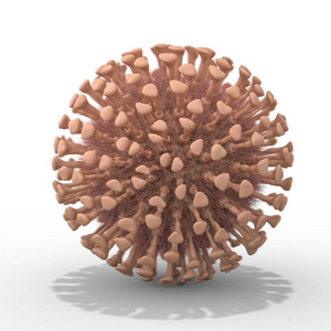 病毒在体内宏观尺度上的背景.3D绘制