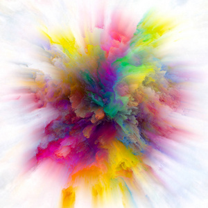 色彩情感系列。 色彩爆炸的抽象安排，适合于想象力创造力艺术和设计项目