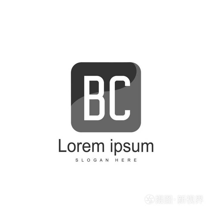 字母标志bc模板矢量设计