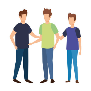 漫画卡通反社会的男孩图片