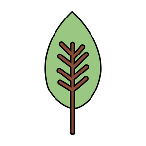 生态叶植物图标
