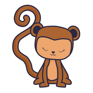 可爱的小猴子角色