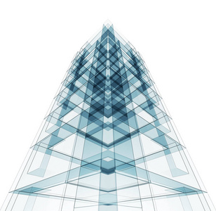 建筑施工设计。3d 渲染