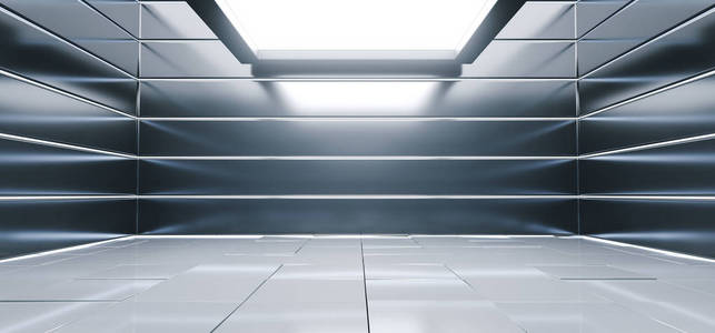 粉色插图数字舞台插图scifi外星大厅房间反光材料平铺地板条纹led激光