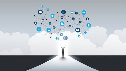 连接的人设计图片-连接的人设计素材-连接的人设计插画-摄图新视界