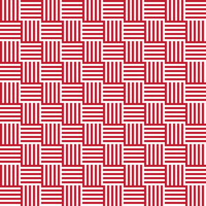 格子无缝抽象几何红色图案。 矢量图。