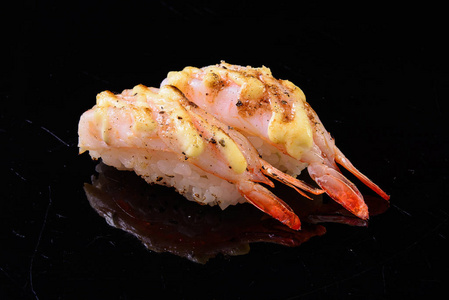 黑胡椒虾寿司