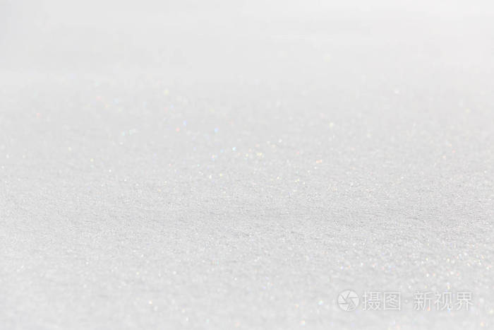 透视或冬季白色背景的雪质地