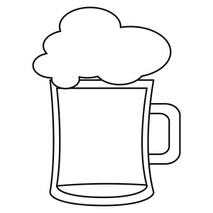 啤酒罐孤立的图标