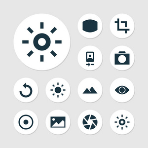 图片图标设置为广角, 重新加载, 调整和其他显示器元素.