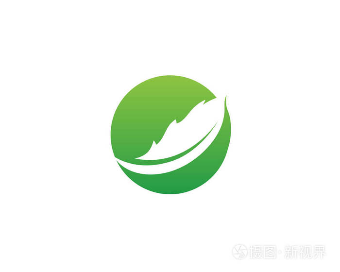 生态标志插图矢量
