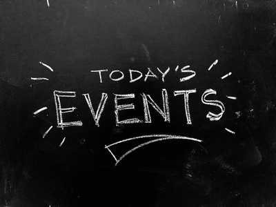 s Event Handwritten on Blackboard as JPG Stock Image