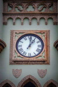 巴西里约热内卢瓜纳巴拉湾财政岛ILHA宫殿时钟