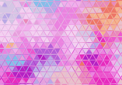 抽象几何背景与五颜六色的三角形。与粉面角的图案。矢量纹理