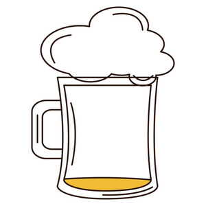 啤酒罐孤立的图标