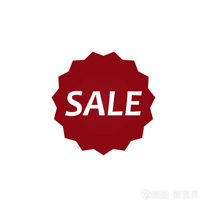 销售横幅模板设计价格标签图标折扣贴纸百分比