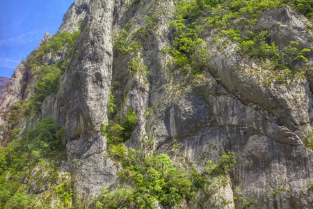 山岩悬崖的自然细节