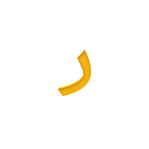 阿拉伯橙色字母字母和数字不同风格的3D体积字体设置隔离在白色背景3D插图