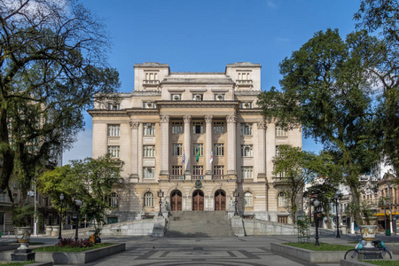 ViscondeMaua广场和Santos市政厅巴西圣保罗桑托斯