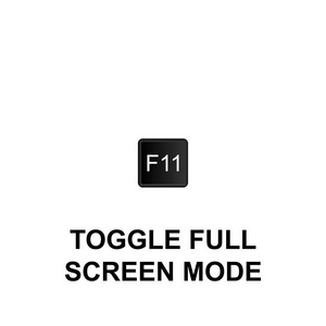 键盘快捷键切换全屏幕模式图标。 可用于网页标志，移动应用程序，UI，UX在白色背景