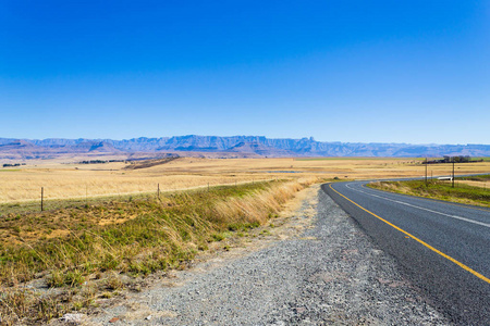 s mountains. Drakensberg landscape. Travel and outdoor