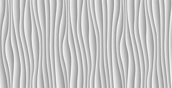 白色抽象波浪背景.3d 波图案纹理.几何黑白壁纸.曲线墙体装饰图案.