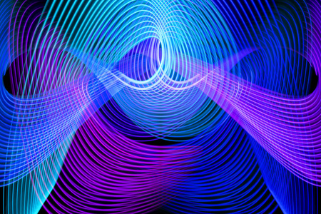 海报封面概念设计横幅演示文稿的故障效果背景无缝几何点流线模式