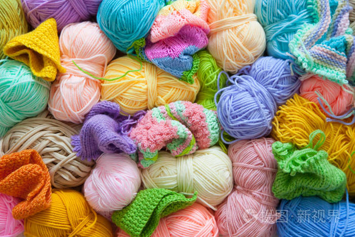 needlework and crocheting and knitting. bright yarn. co