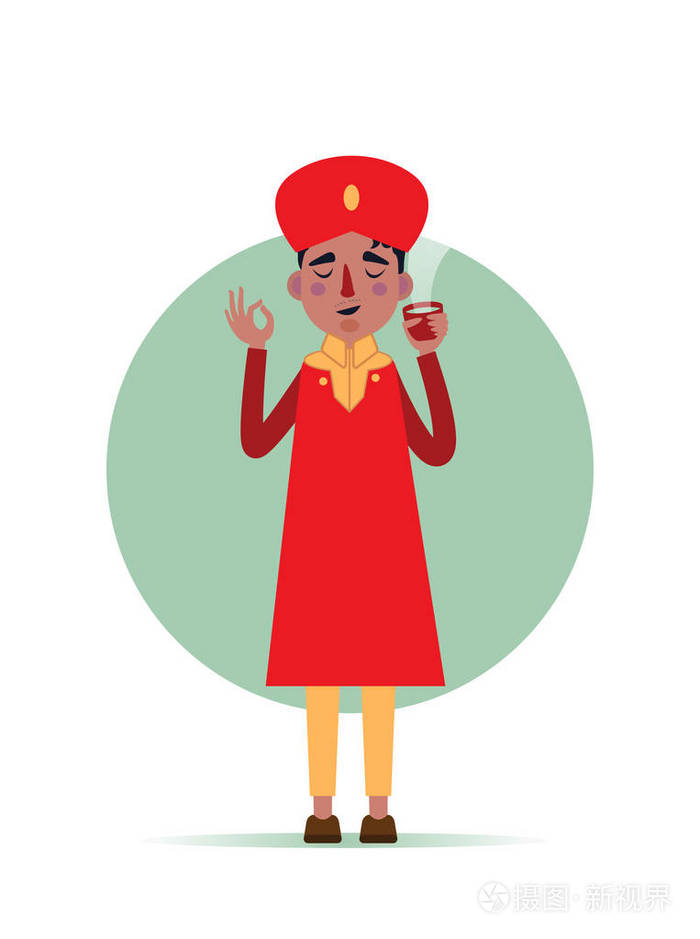 印度人在传统全国衣裳