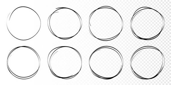 草图大师圆形手绘圆圈草图框架集.用圆角写线圆圈.