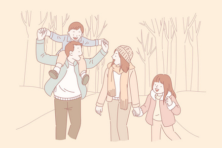 排队卡通卡通图片