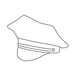 头饰和餐巾标志的矢量插图。收集网络头套和头盔股票符号