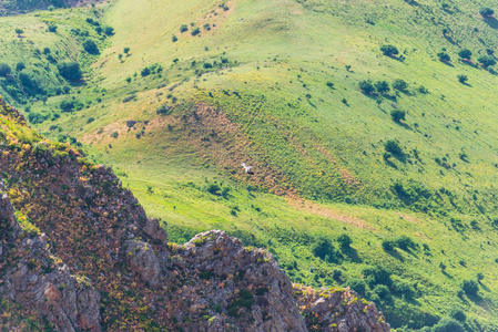 s eye view. Rugged terrain.